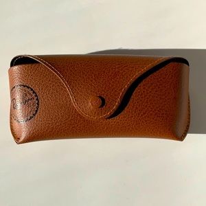 Authentic RAY-BAN brown leather sunglass case